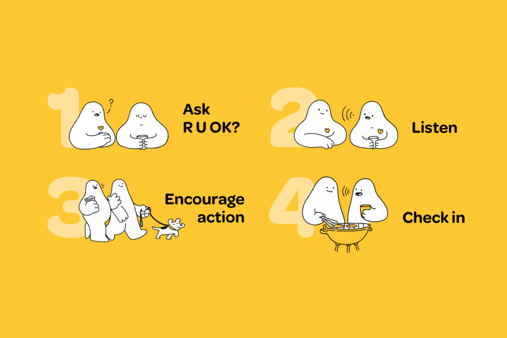 Community gathering for R U OK? Day event