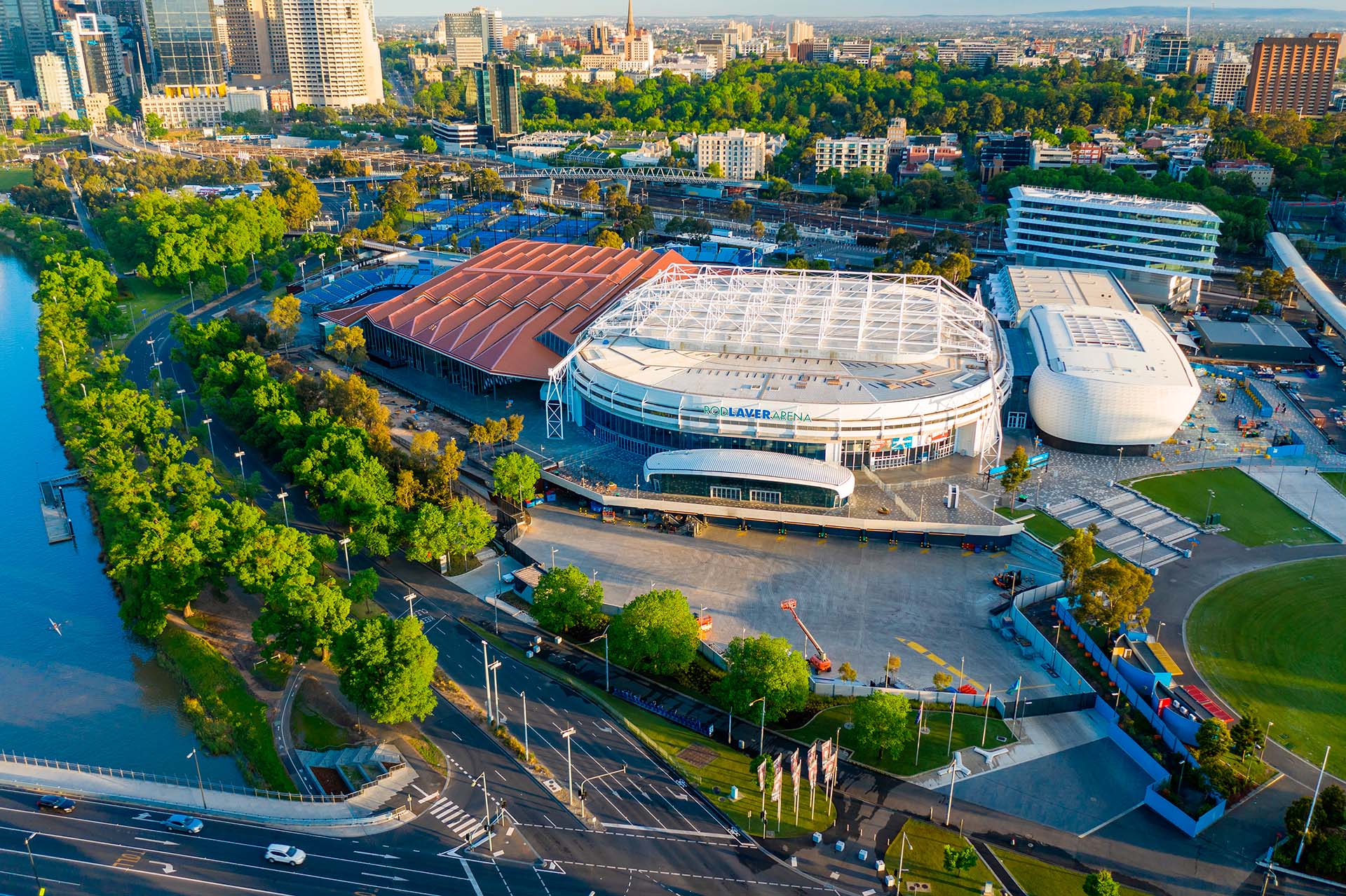 Rod Laver Arena during the Australian Open in Melbourne