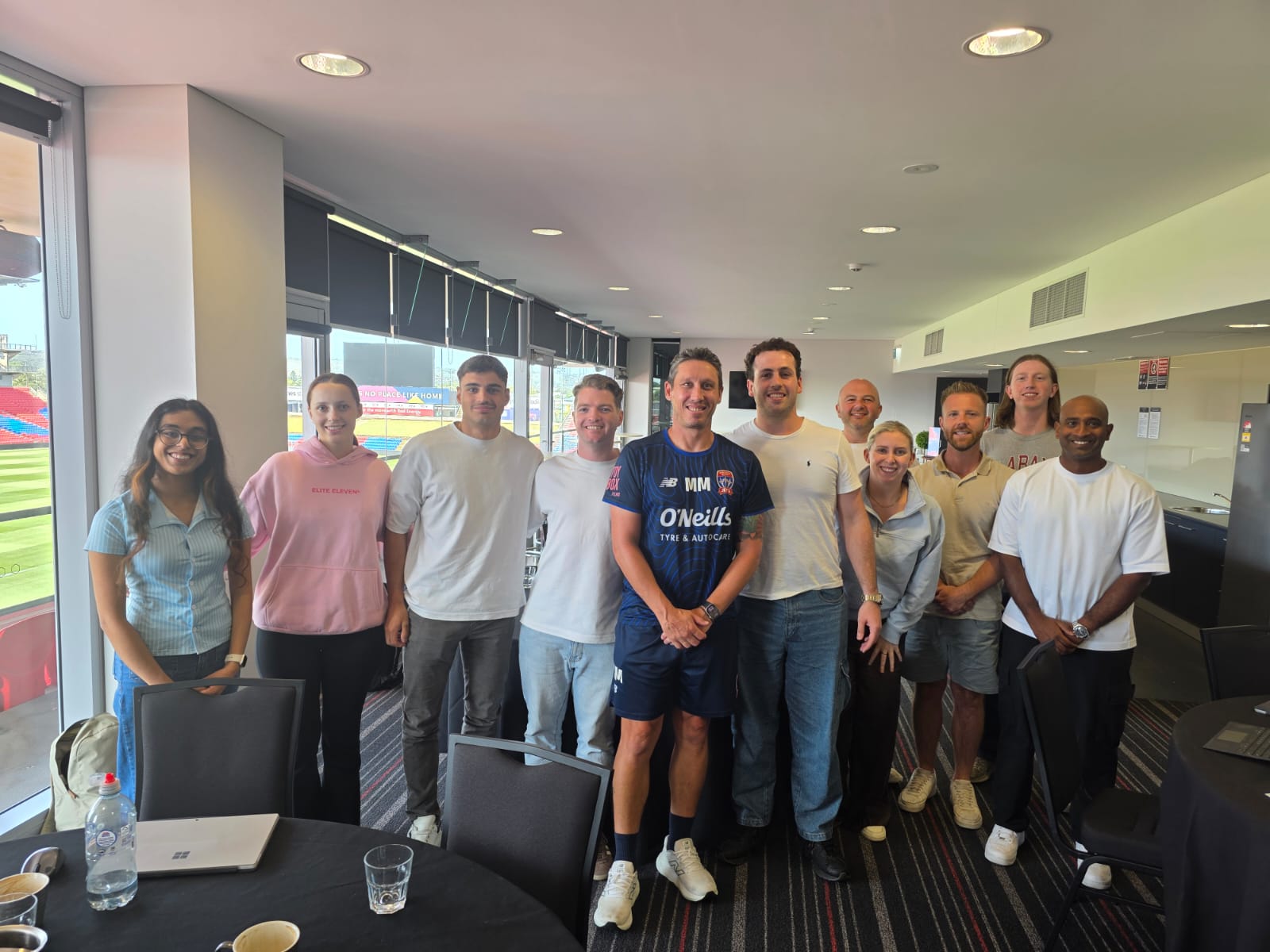 A-League match in Newcastle