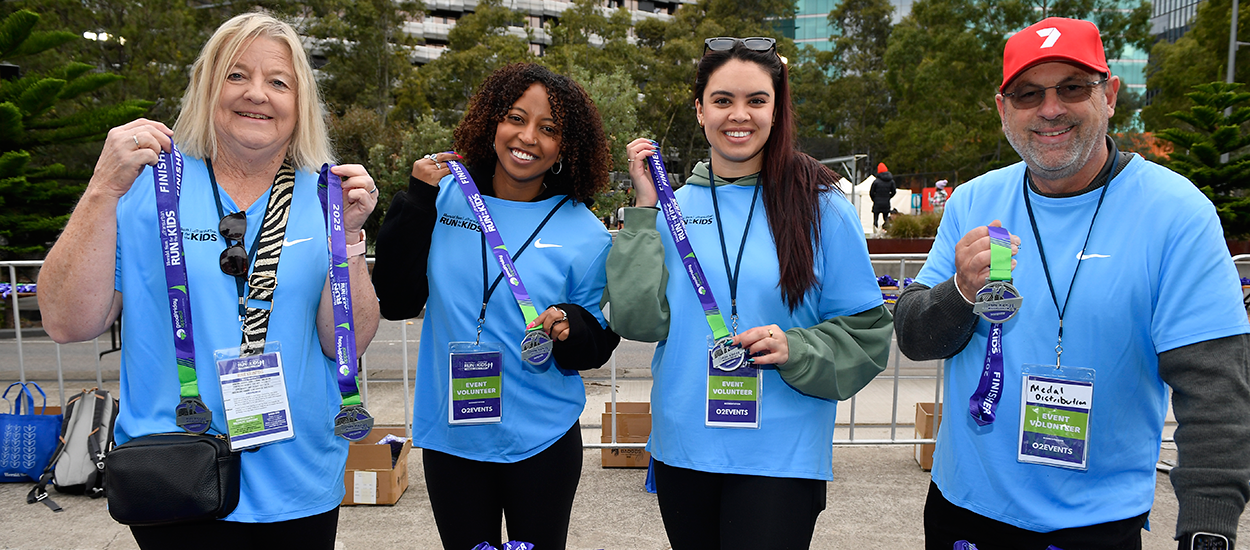 Volunteers at Run for the Kids