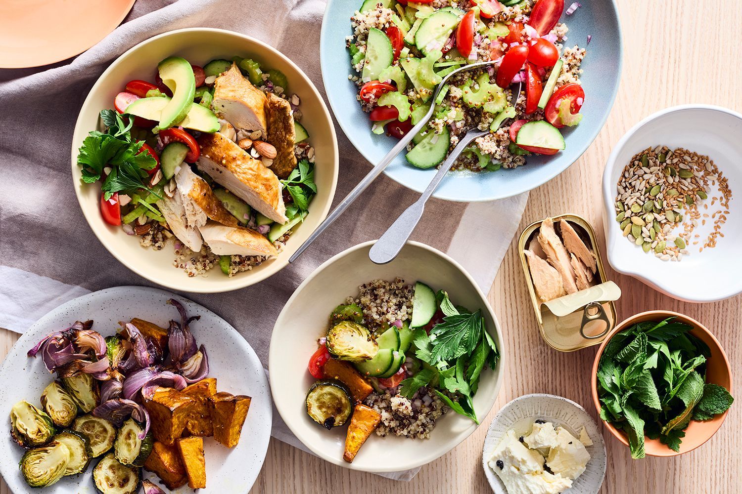 A healthy salad, a versatile meal